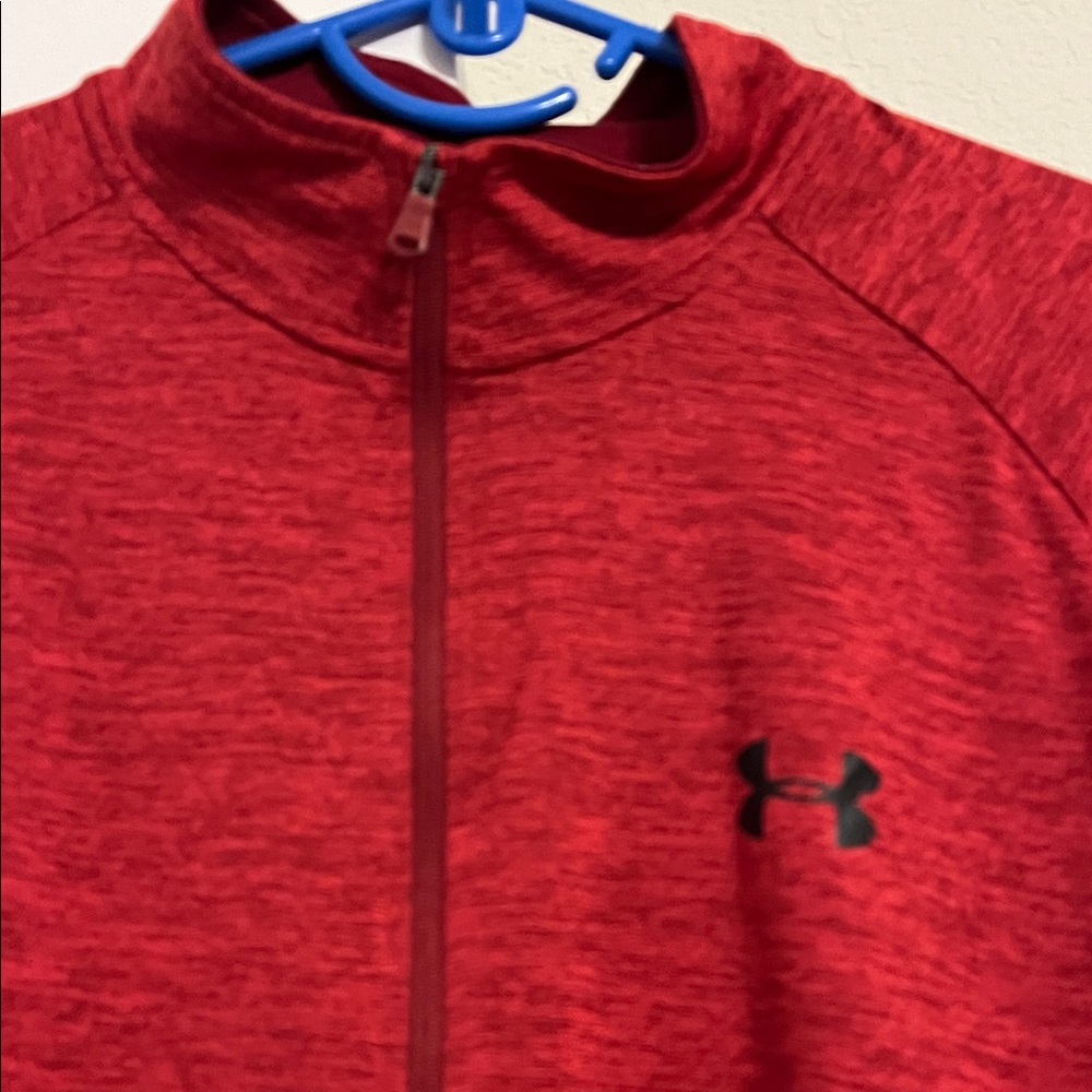 Under Armour Men's Crimson Long Sleeve Tee - Picture 2 of 4
